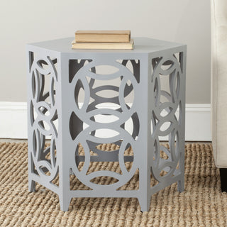 Safavieh Natanya Side Table Pearl Blue Grey Furniture  Feature