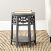 Safavieh Adela Side Table Charcoal Grey Furniture  Feature