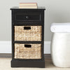 Safavieh Carrie Side Storage Table Distressed Black Furniture  Feature