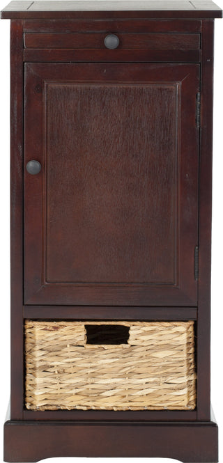 Safavieh Raven Tall Storage Unit Dark Cherry Furniture main image