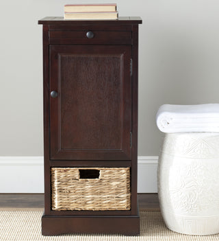 Safavieh Raven Tall Storage Unit Dark Cherry Furniture  Feature