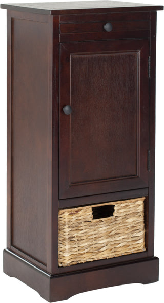 Safavieh Raven Tall Storage Unit Dark Cherry Furniture 