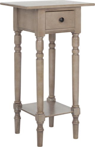 Safavieh Sabrina End Table With Storage Drawer Vintage Grey Furniture 