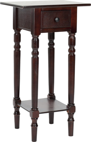 Safavieh Sabrina End Table With Storage Drawer Dark Cherry Furniture 