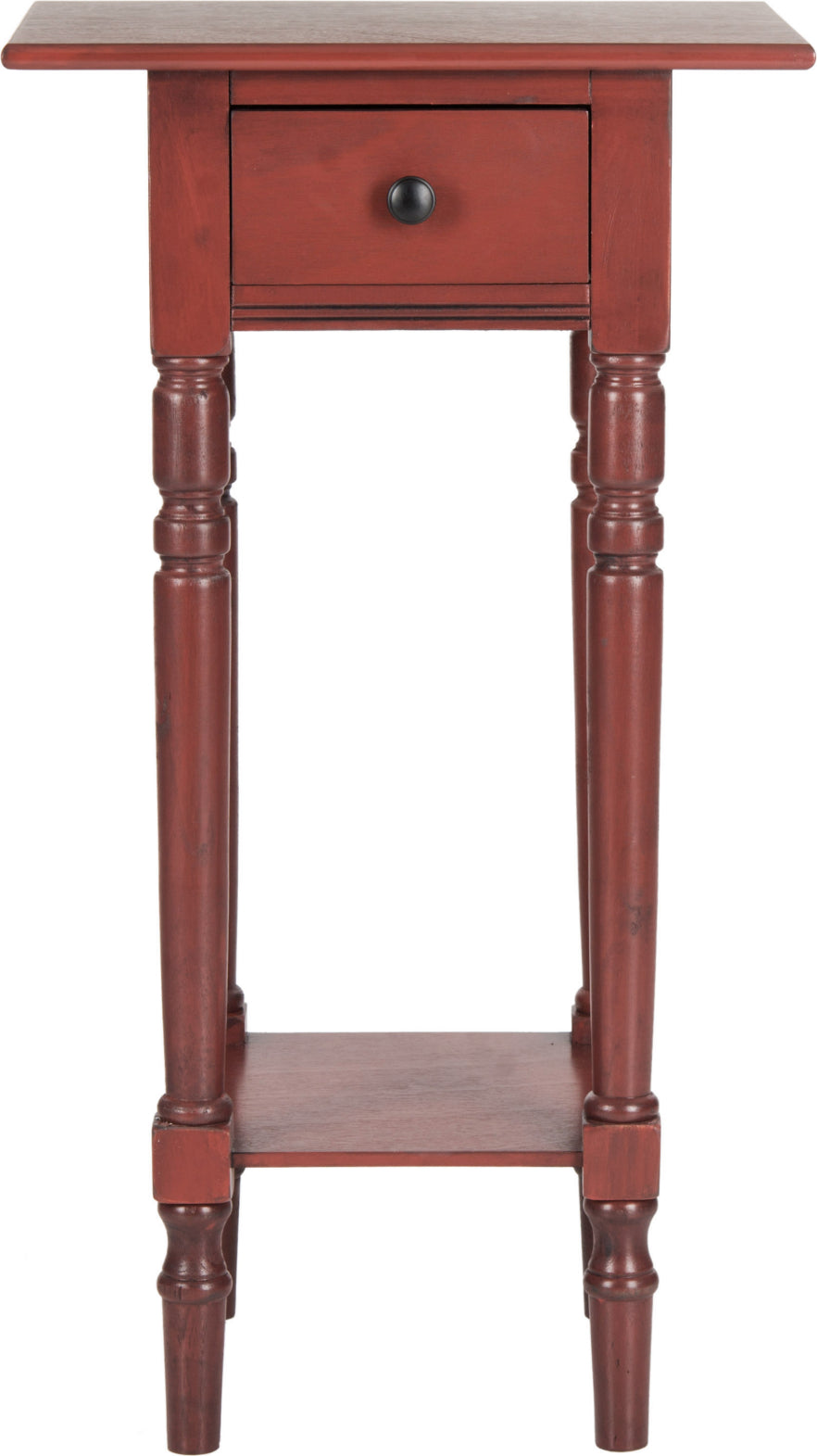 Safavieh Sabrina End Table With Storage Drawer Red Furniture main image