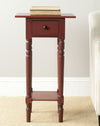 Safavieh Sabrina End Table With Storage Drawer Red Furniture 