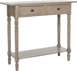 Safavieh Rosemary 2 Drawer Console Vintage Grey Furniture 