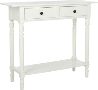 Safavieh Rosemary 2 Drawer Console Distressed Cream Furniture 