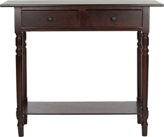 Safavieh Rosemary 2 Drawer Console Dark Cherry Furniture main image