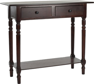 Safavieh Rosemary 2 Drawer Console Dark Cherry Furniture 