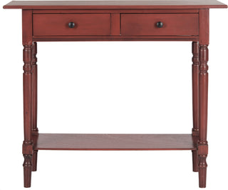 Safavieh Rosemary 2 Drawer Console Red Furniture main image