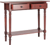 Safavieh Rosemary 2 Drawer Console Red Furniture 