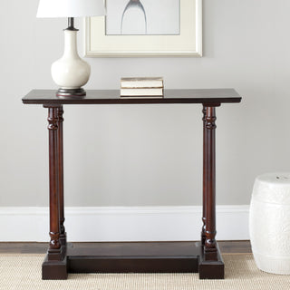 Safavieh Regan Console Table Dark Cherry Furniture  Feature