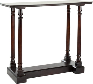 Safavieh Regan Console Table Dark Cherry Furniture 