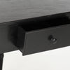 Safavieh Gomez Corner Table With Storage Drawer Distressed Black Furniture 