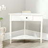Safavieh Gomez Corner Table With Storage Drawer Distressed Cream Furniture  Feature