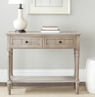 Safavieh Samantha 2 Drawer Console Vintage Grey Furniture  Feature