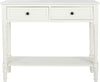 Safavieh Samantha 2 Drawer Console Distressed Cream Furniture main image