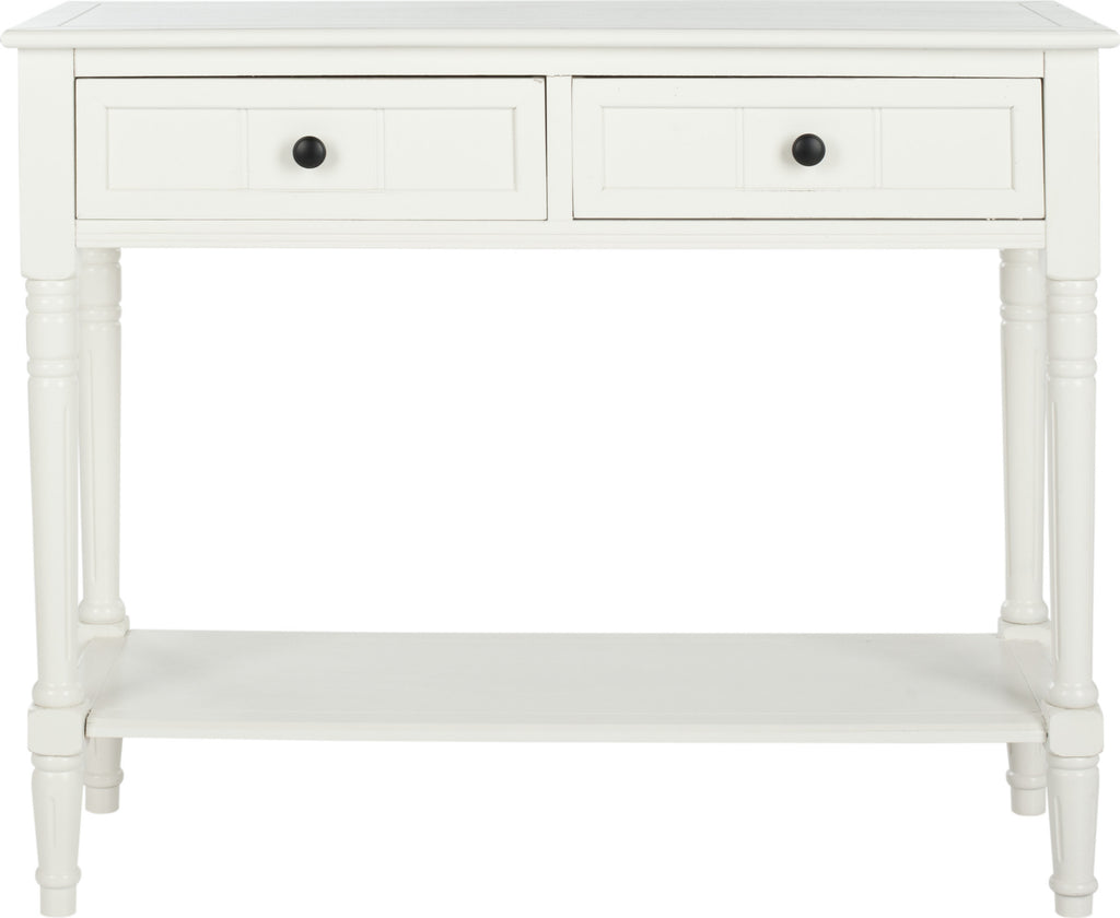 Safavieh Samantha 2 Drawer Console Distressed Cream Furniture main image