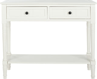 Safavieh Samantha 2 Drawer Console Distressed Cream Furniture main image