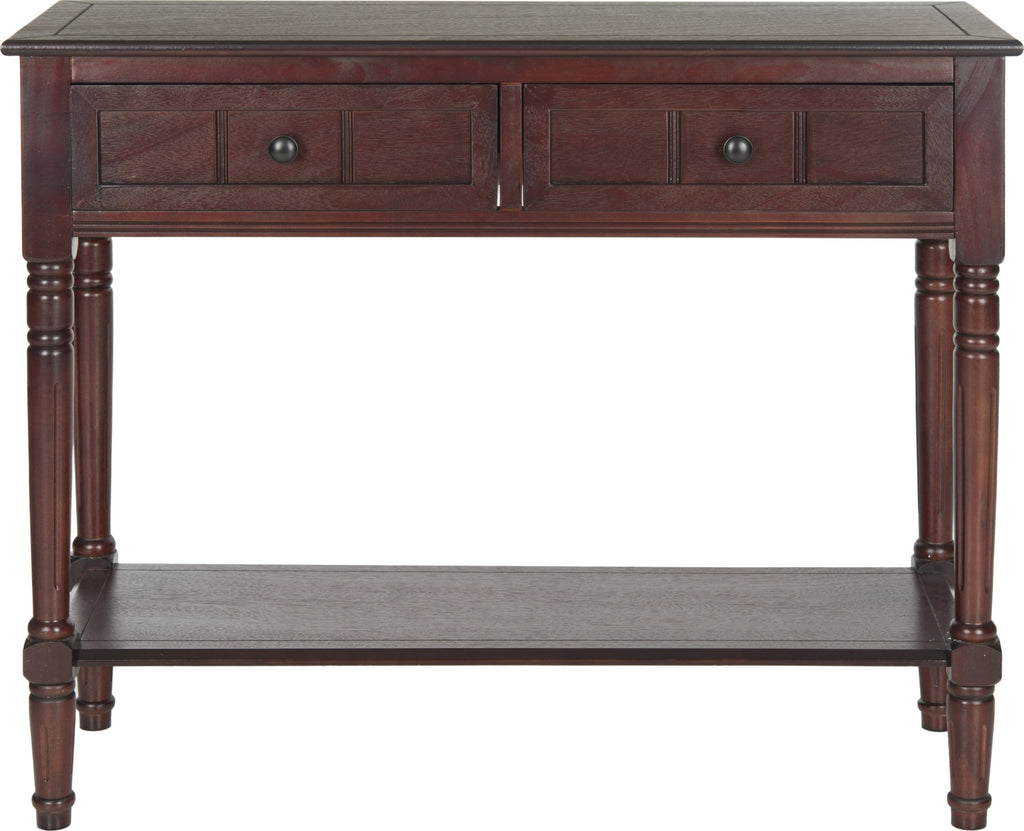 Safavieh Samantha 2 Drawer Console Dark Cherry Furniture main image