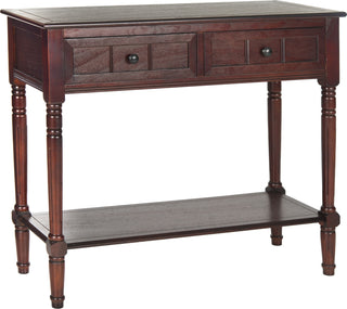 Safavieh Samantha 2 Drawer Console Dark Cherry Furniture 