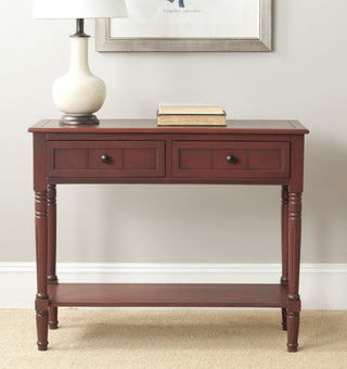 Safavieh Samantha 2 Drawer Console Red Furniture  Feature