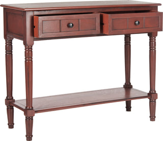 Safavieh Samantha 2 Drawer Console Red Furniture 