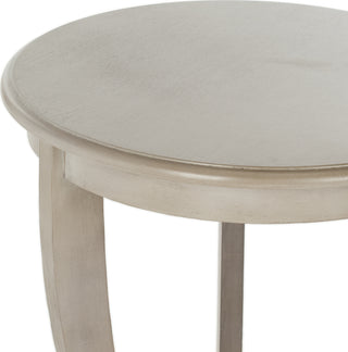 Safavieh Mary Pedastal Side Table Vintage Grey Furniture 