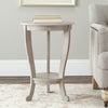 Safavieh Mary Pedastal Side Table Vintage Grey Furniture  Feature