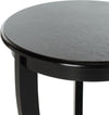 Safavieh Mary Pedastal Side Table Distressed Black Furniture 