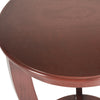 Safavieh Mary Pedastal Side Table Red Furniture 