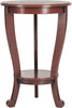 Safavieh Mary Pedastal Side Table Red Furniture main image