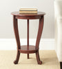 Safavieh Mary Pedastal Side Table Red Furniture  Feature