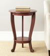 Safavieh Mary Pedastal Side Table Red Furniture  Feature