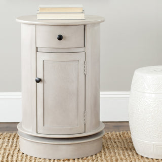 Safavieh Tabitha Swivel Accent Table Vintage Grey Furniture  Feature