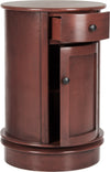 Safavieh Tabitha Swivel Accent Table Red Furniture 