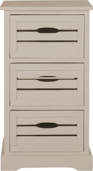 Safavieh Samara 3 Drawer Cabinet Grey Furniture main image