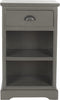 Safavieh Griffin One Drawer Side Table Grey Furniture main image