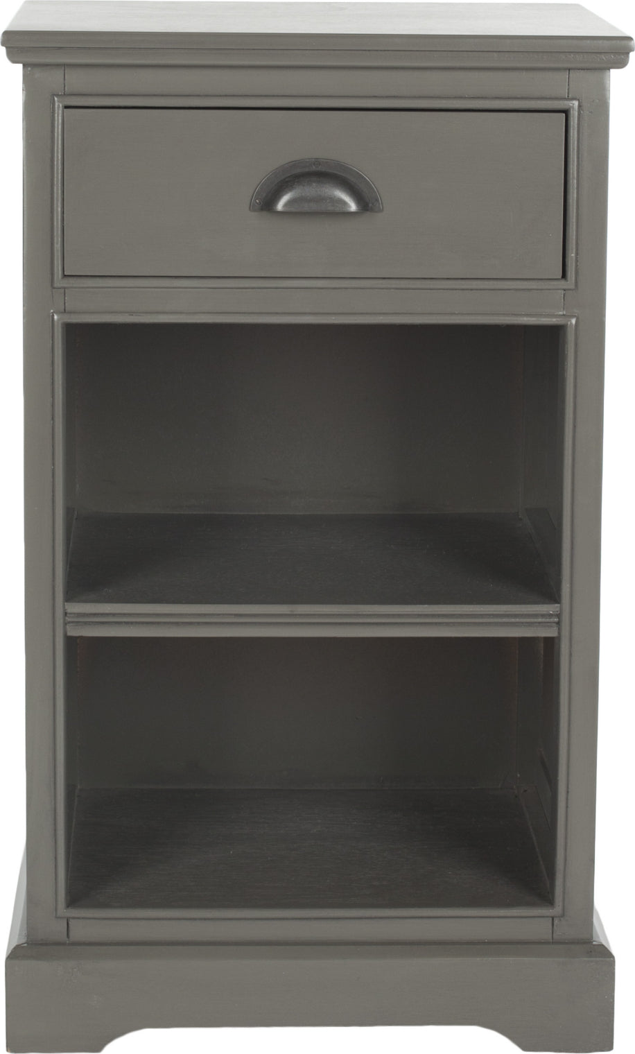 Safavieh Griffin One Drawer Side Table Grey Furniture main image