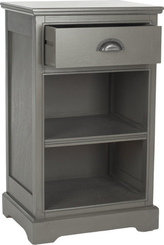 Safavieh Griffin One Drawer Side Table Grey Furniture 