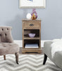 Safavieh Griffin Side Table With One Drawer Washed Natural Pine Furniture  Feature