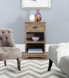 Safavieh Griffin Side Table With One Drawer Washed Natural Pine Furniture  Feature