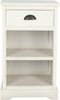 Safavieh Griffin One Drawer Side Table White Furniture main image