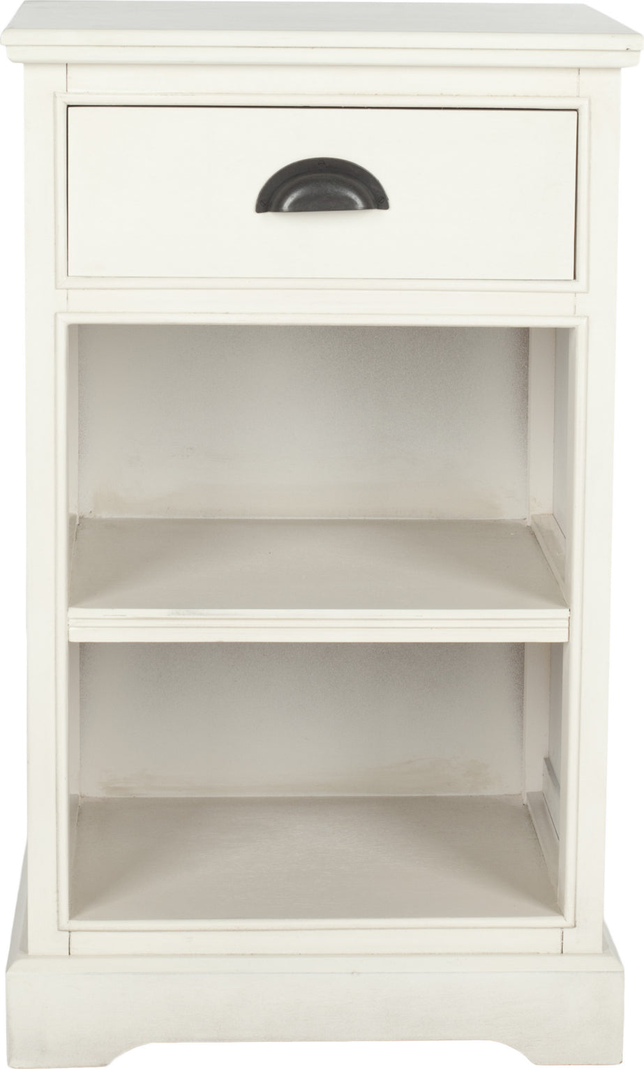 Safavieh Griffin One Drawer Side Table White Furniture main image