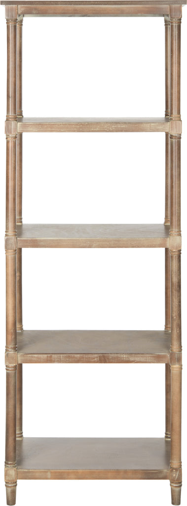 Safavieh Odessa 5 Tier Bookcase Washed Natural Pine Furniture main image