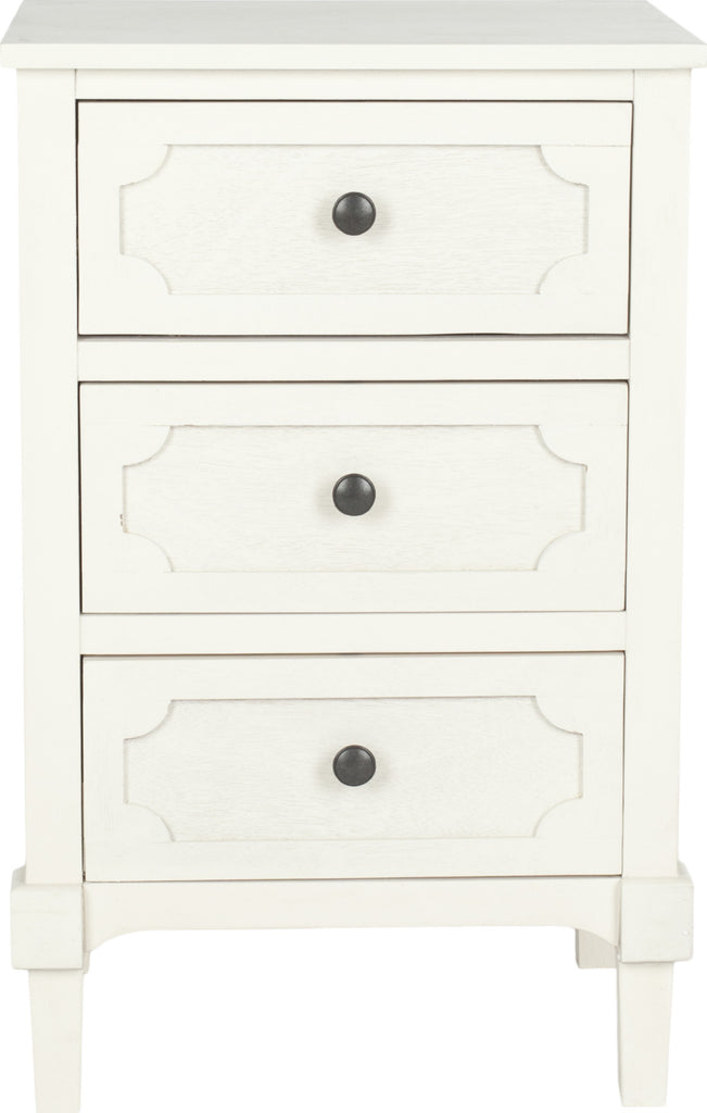 Safavieh Rosaleen Side Chest White Furniture main image