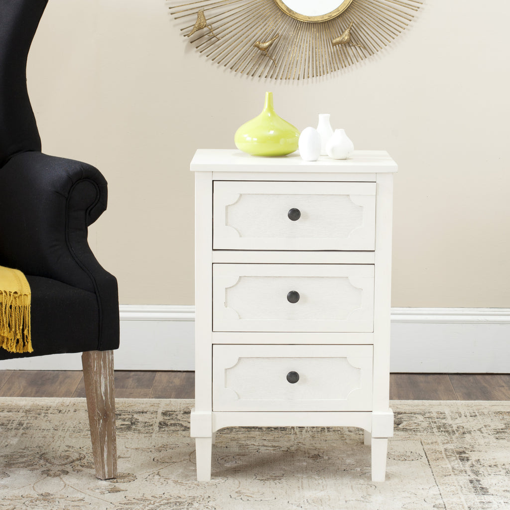 Safavieh Rosaleen Side Chest White Furniture  Feature
