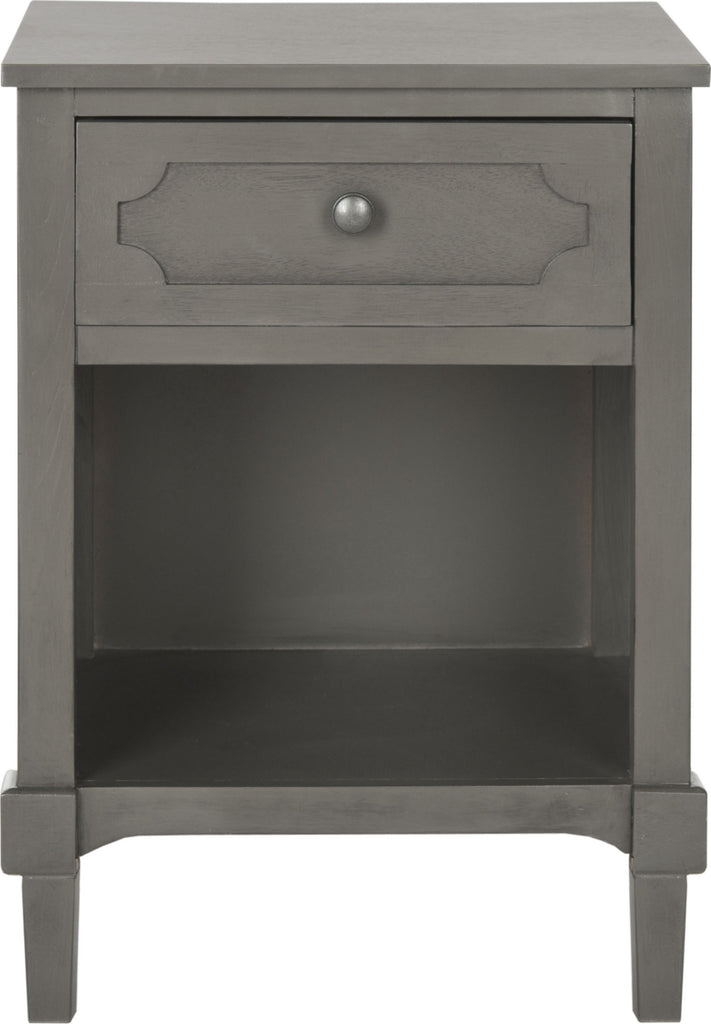 Safavieh Rosaleen Storage Side Table Grey Furniture main image