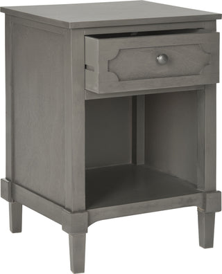 Safavieh Rosaleen Storage Side Table Grey Furniture 